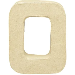 Lettre O à décorer en papier maché
