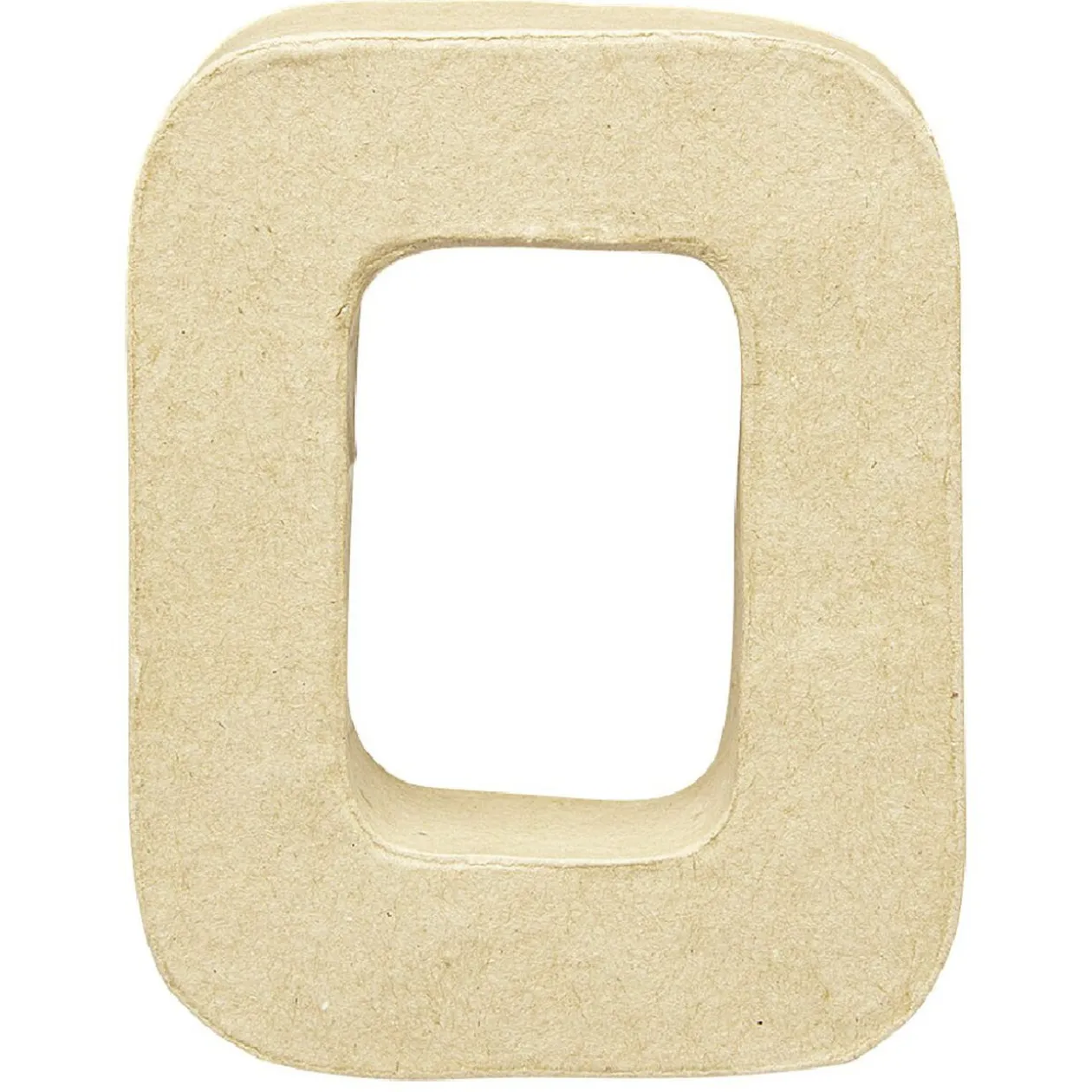 Lettre O à décorer en papier maché