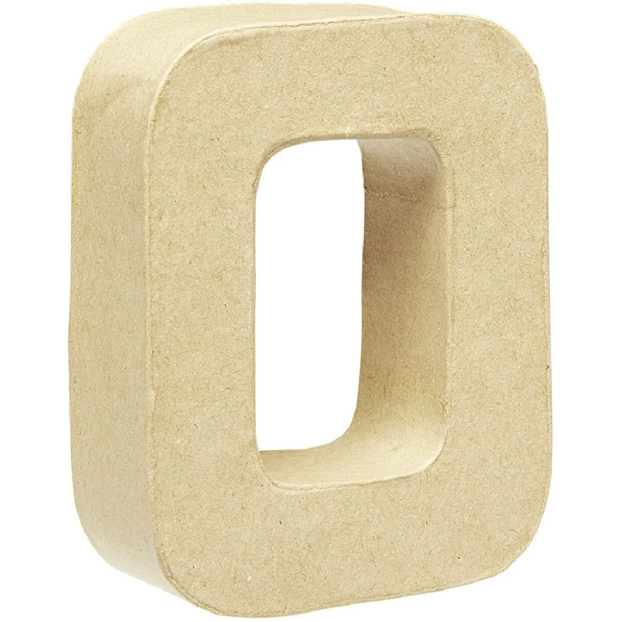 Lettre O à décorer en papier maché