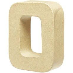 Lettre O à décorer en papier maché