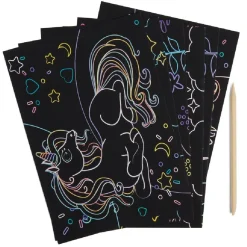 Livre scratch art enfant - 6 cartes à gratter