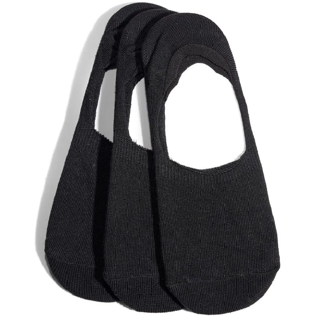 Lot 3 paires chaussettes invisibles coton et polyester - 3 coloris