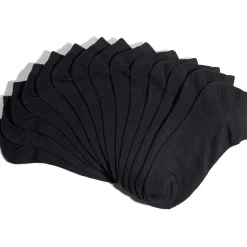 Lot 7 paires chaussettes tige basse coton et polyester - 3 coloris