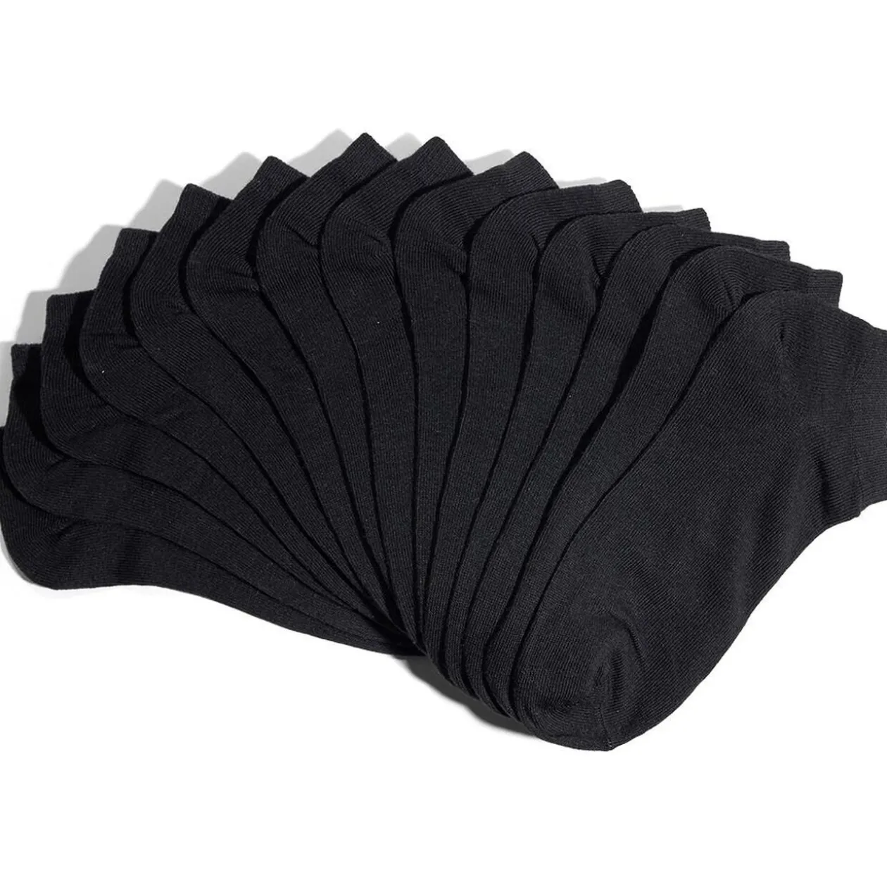 Lot 7 paires chaussettes tige basse coton et polyester - 3 coloris