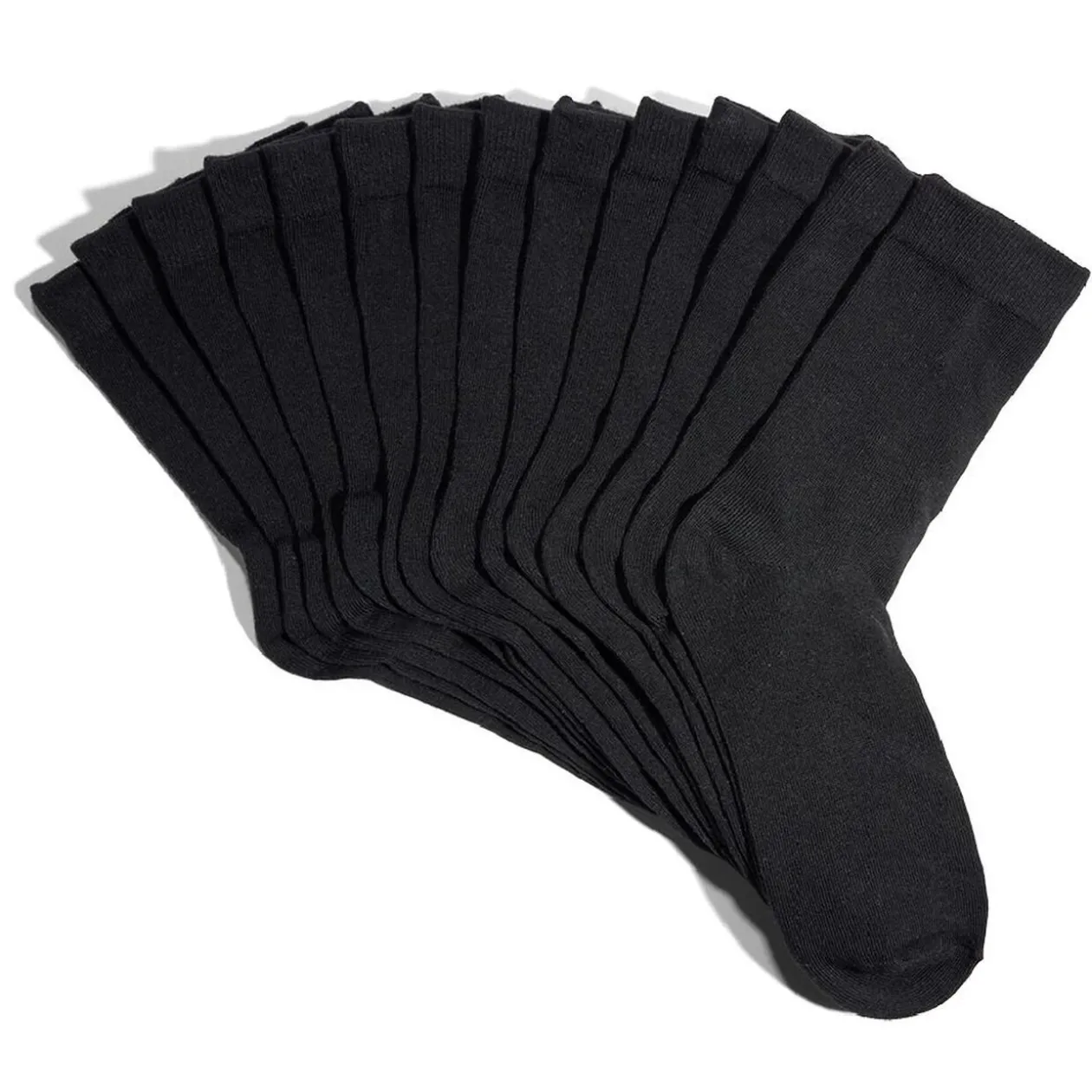 Lot 7 paires chaussettes tige longue coton et polyester - 3 coloris