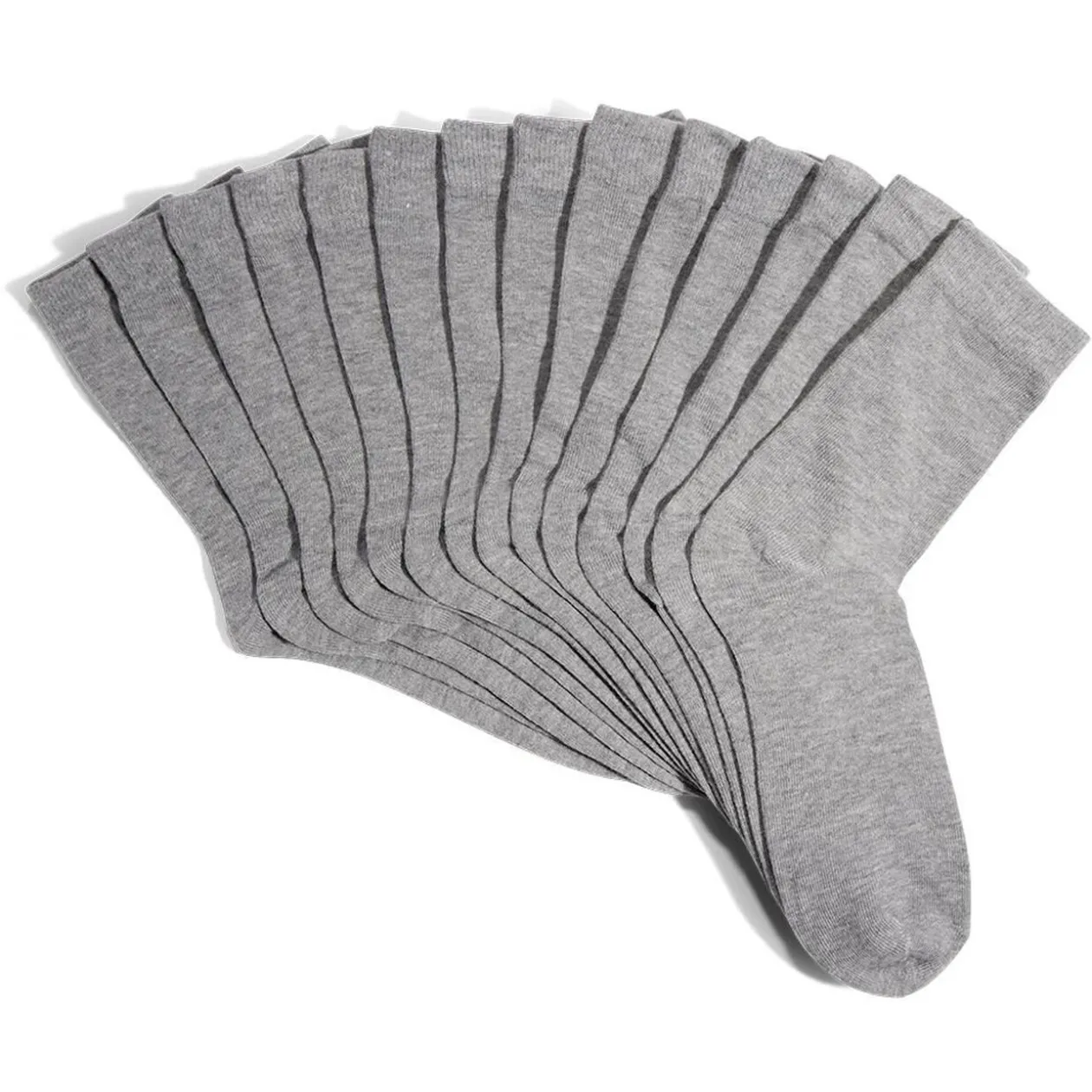 Lot 7 paires chaussettes tige longue coton et polyester - 3 coloris