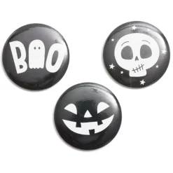 Lot de 3 badges Halloween