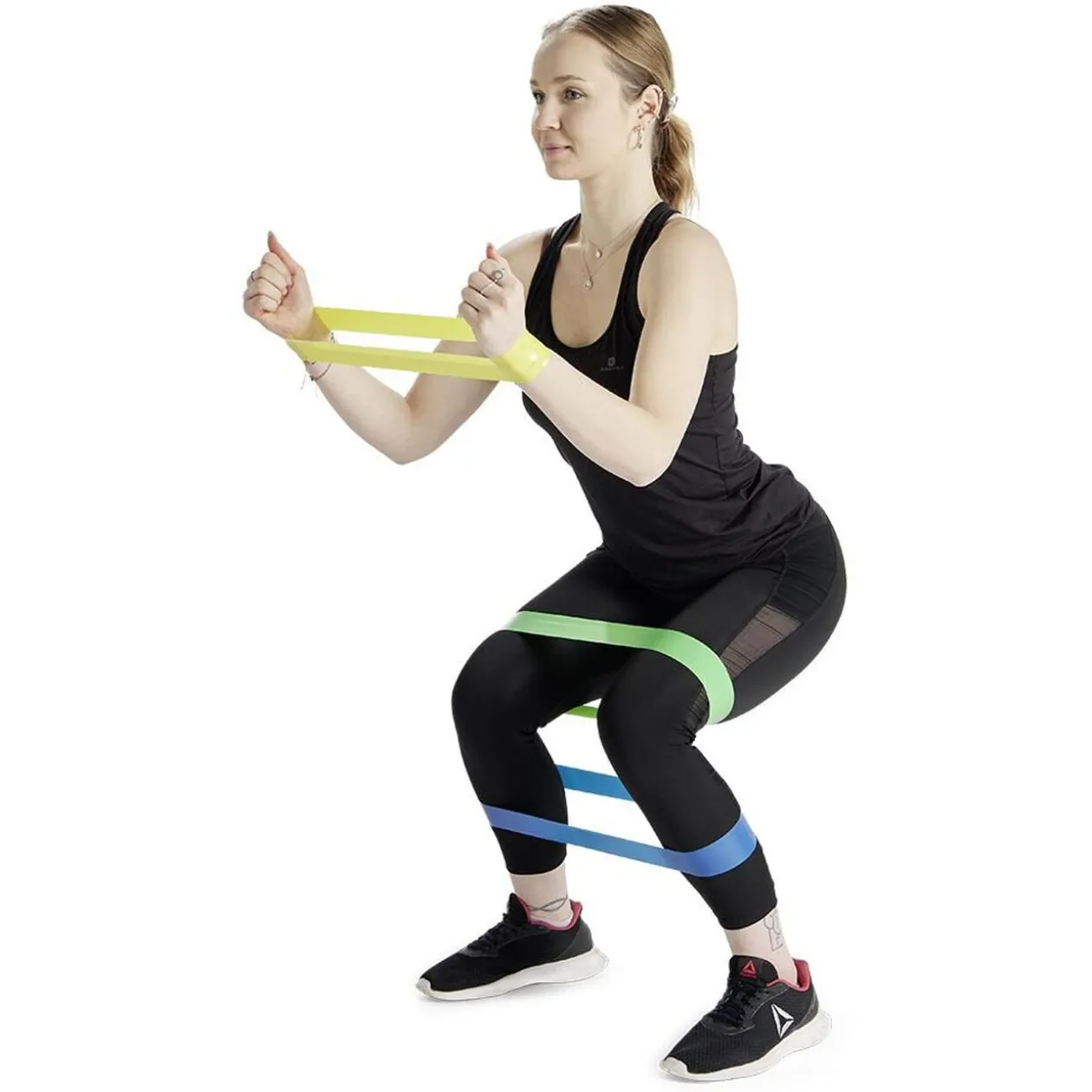 Lot de 3 bandes de résistances à 3 niveaux avec pochette de rangement