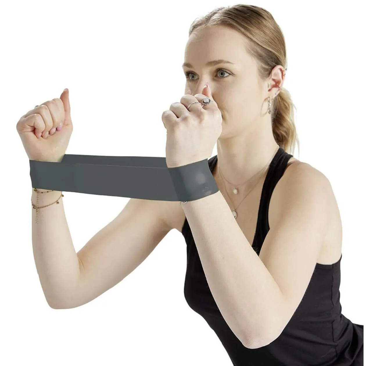 Lot de 3 bandes de résistances à 3 niveaux avec pochette de rangement