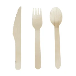 Lot de 48 couverts en bambou