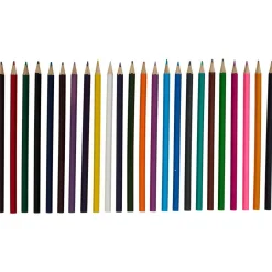 Lot de 24 crayons de couleur