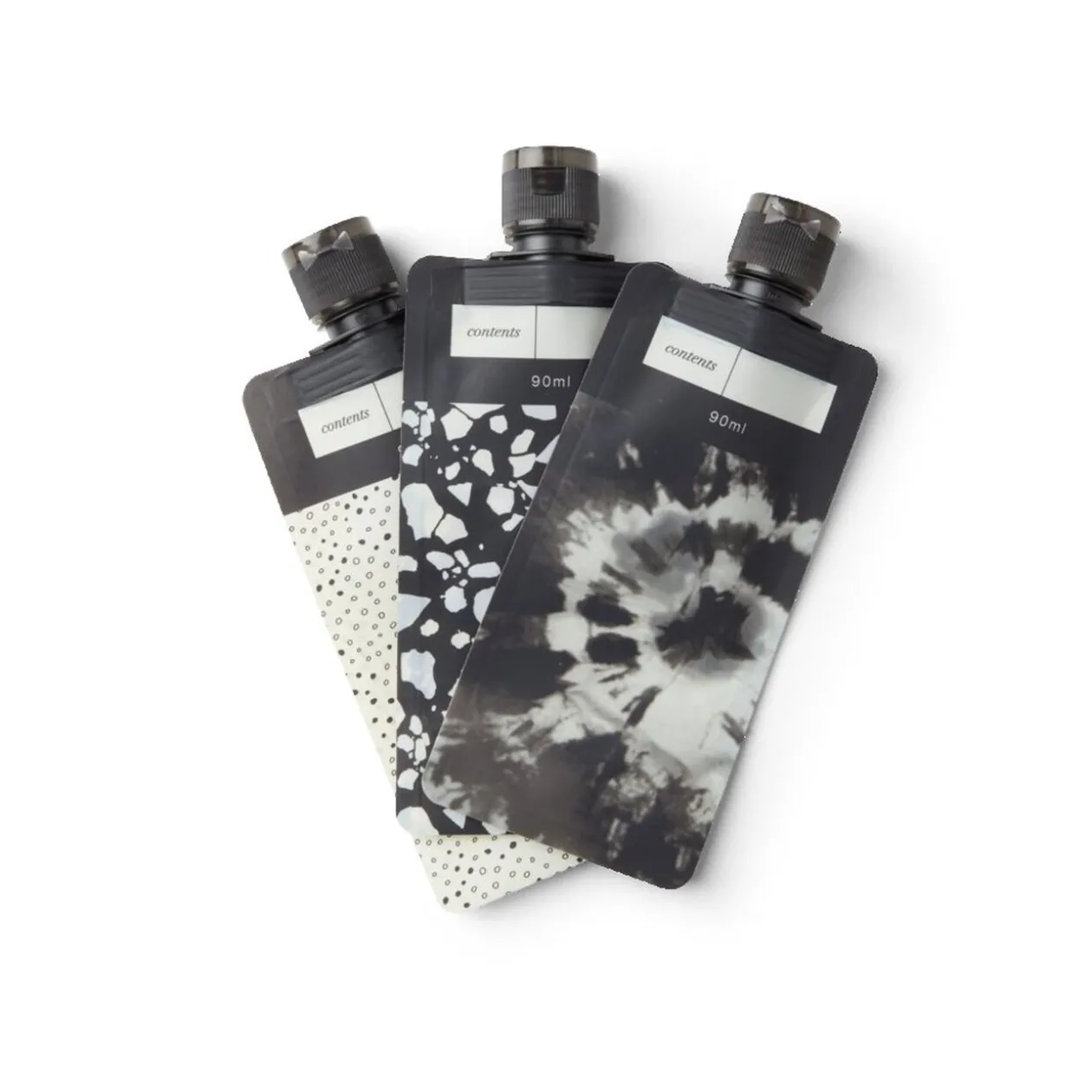 Lot de 3 flacons de voyage 24x10cm