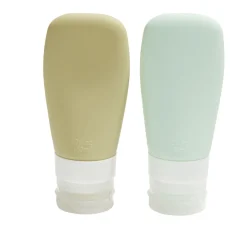 Lot de 2 flacons de voyage en silicone 60ml