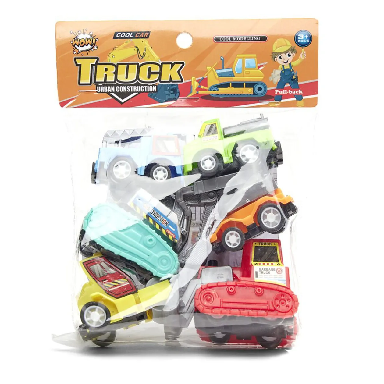 Lot de 6 jouets véhicules de chantier