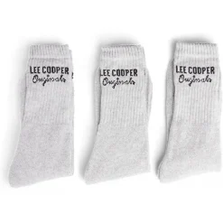 Lot de 3 paires de chaussettes Lee Cooper homme coton gris 43/46
