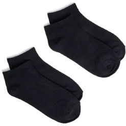 Lot de 2 paires de socquettes 36/40 en fibre de bambou noir