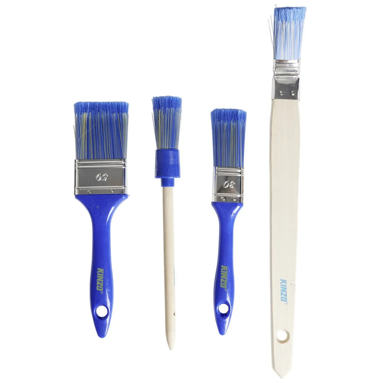 Lot de pinceaux 50/30mm x2 et bouts arrondis x2