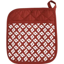 Lot gant + manique en coton et silicone