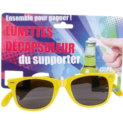 Lunettes de supporter décapsuleur