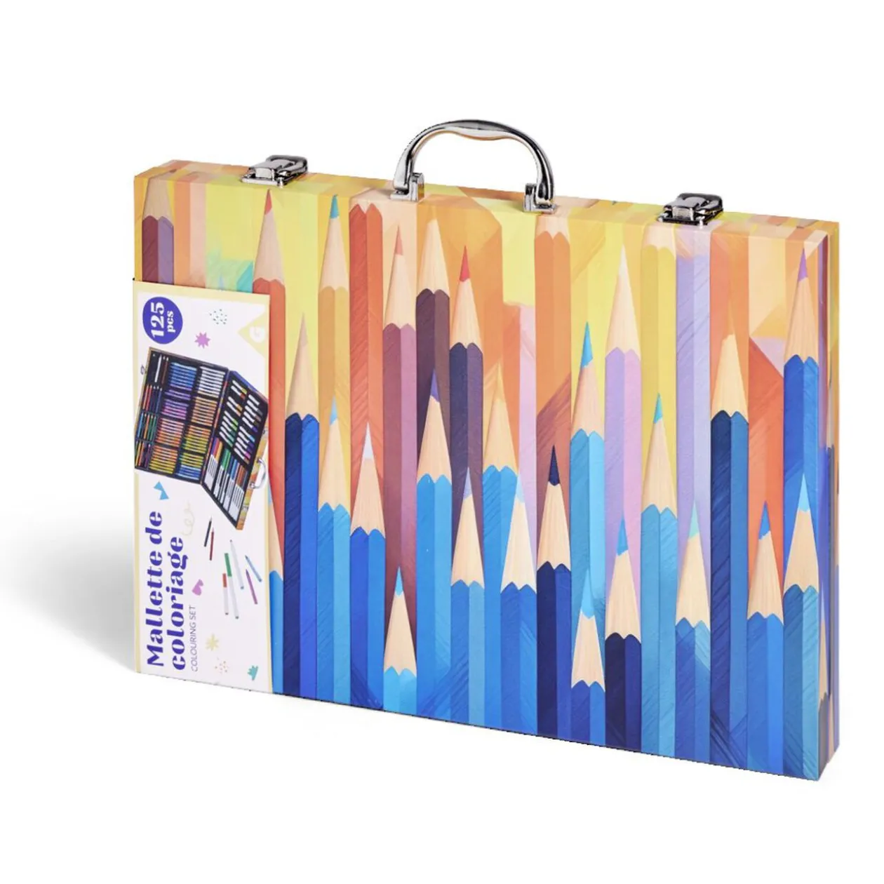 Mallette coloriage 125 pièces