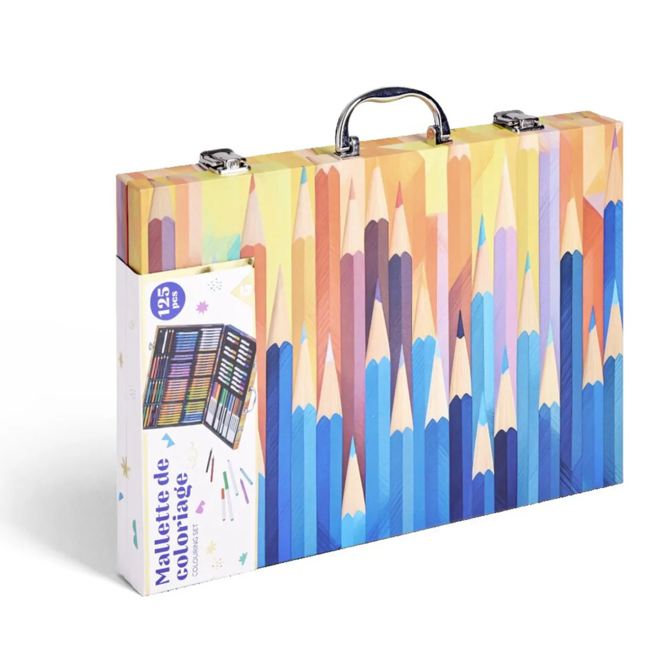 Mallette coloriage 125 pièces