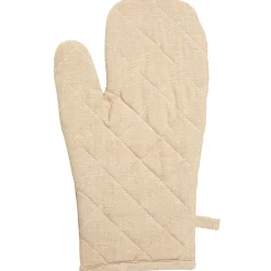 Manique et gant de cuisine beige