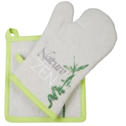 Manique et gant de cuisine design Zen