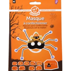 Masque araignée à créer Halloween enfant