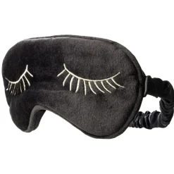 Masque de nuit adulte motifs yeux doré et noir Taille unique