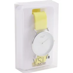 Montre à cadran rond bracelet pastel