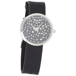 Montre bracelet silicone avec cadran effet tacheté