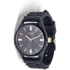 Montre bracelet silicone noir