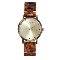 Montre femme bracelet pp design léopard