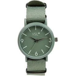 Montre Homme monochrome bracelet effet tissu