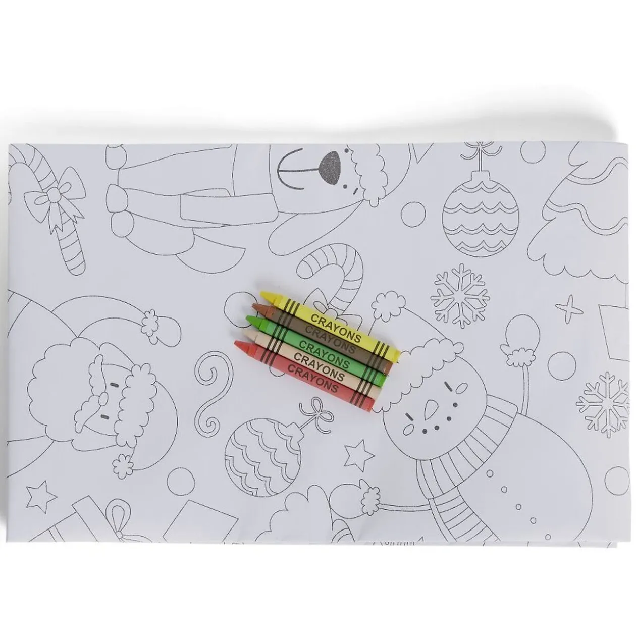 Nappe Noël à colorier