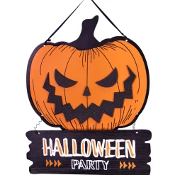 Pancarte Citrouille Halloween Party décoration Halloween