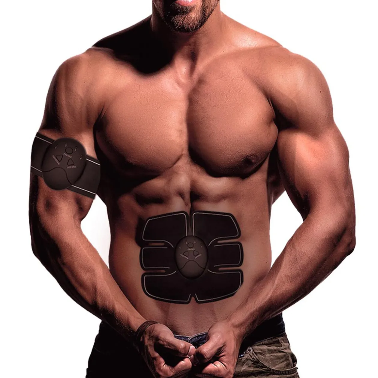 Patch électrostimulation musculaire abdos et bras sans fil