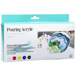 Peinture acrylique 6 couleurs