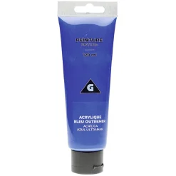 Peinture acrylique bleu