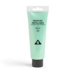 Peinture acrylique vert metallisé 120ml
