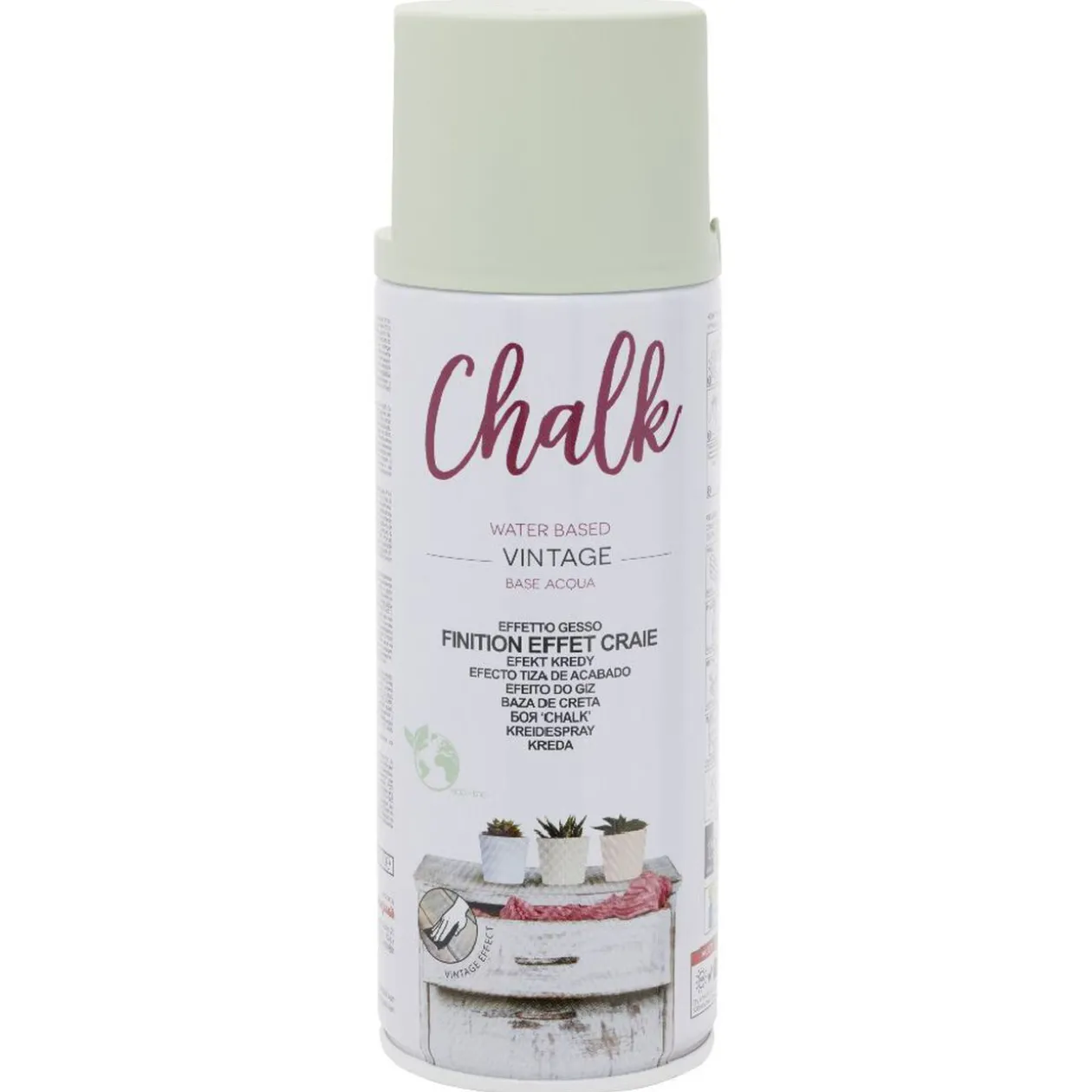 Peinture aérosol Chalk effet craie 400 ml Vert