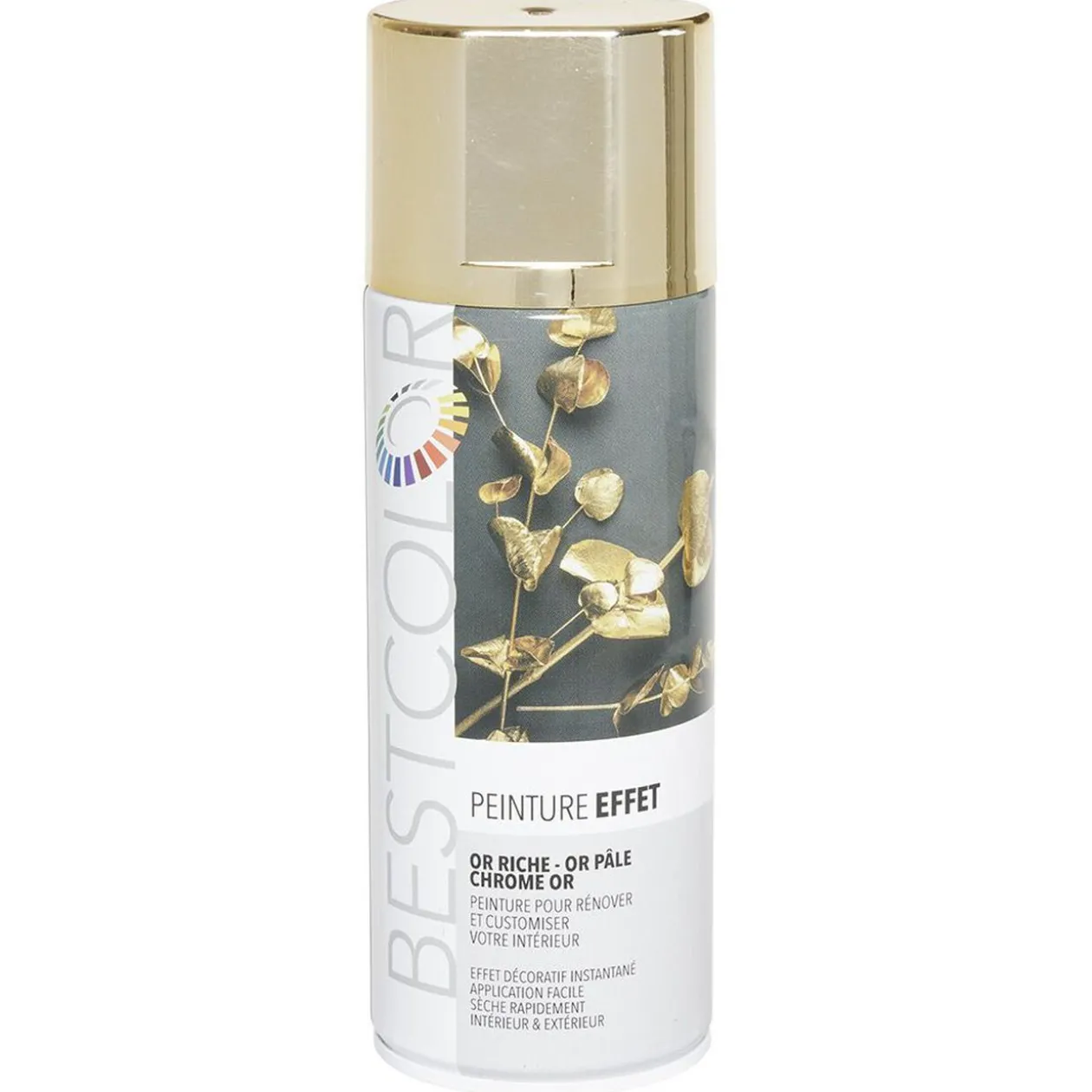 Peinture aérosol Chrome Doré 400 ml
