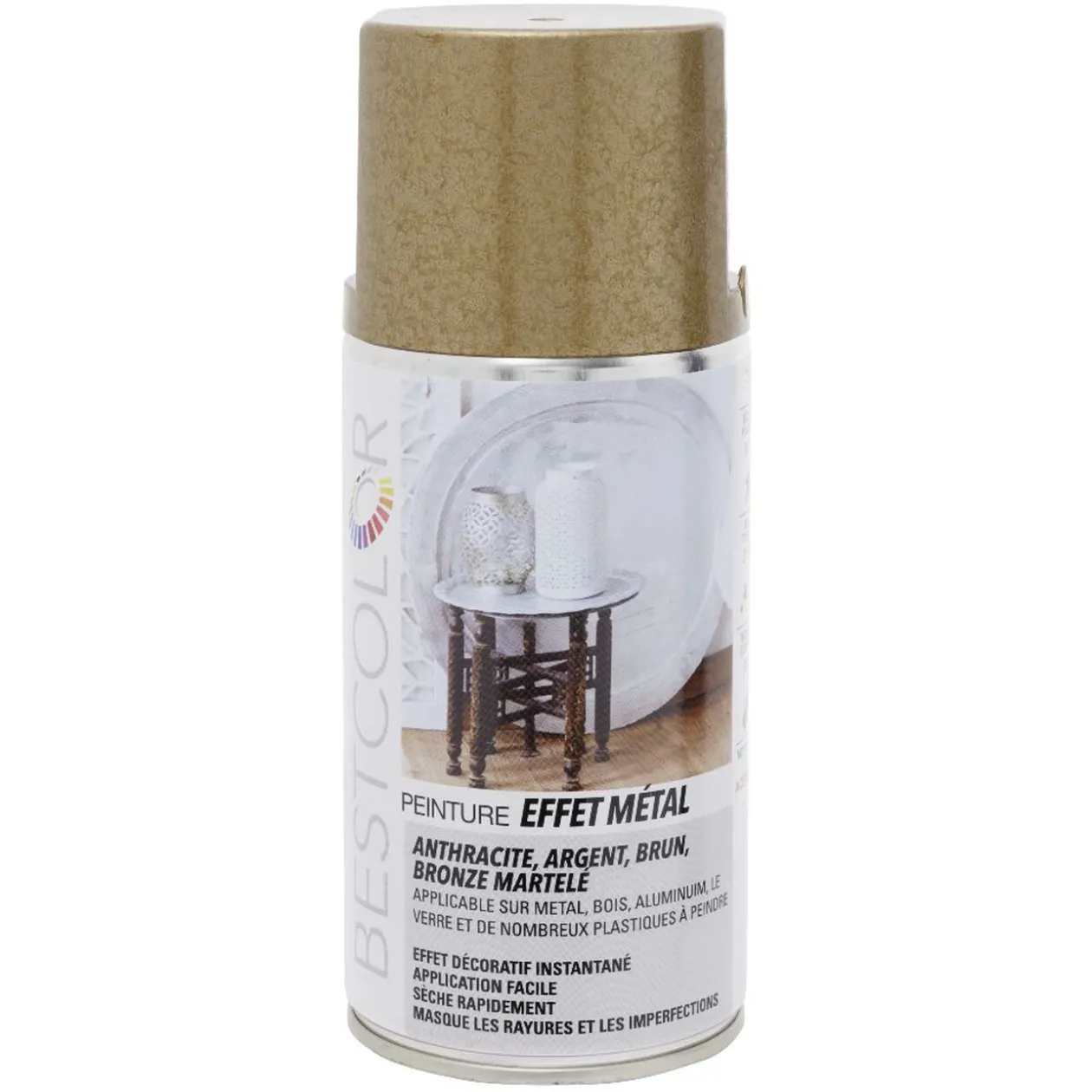 Peinture aérosol effet métal Bronze martelé 300 ml