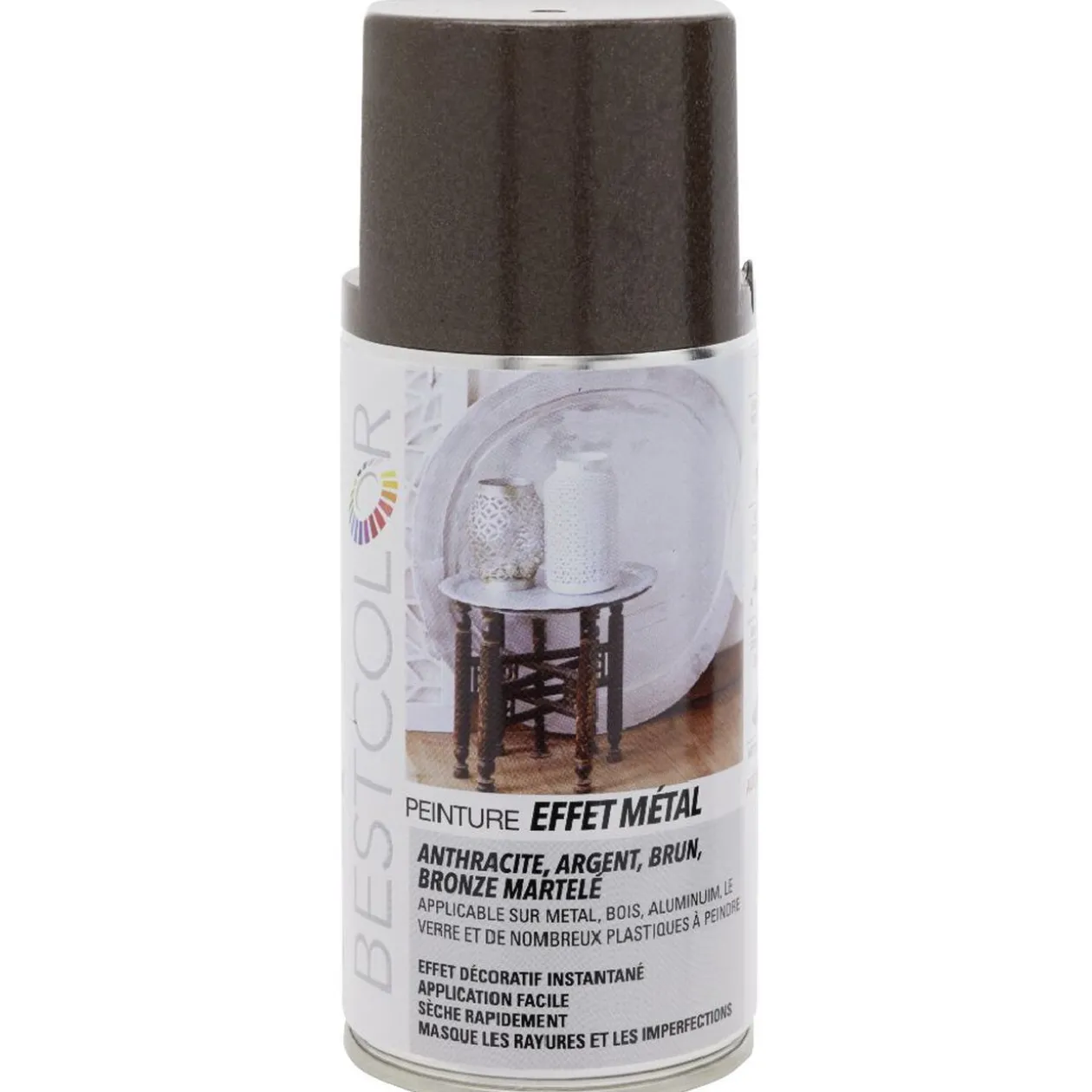 Peinture aérosol effet métal Brun martelé 300 ml