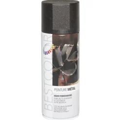 Peinture aérosol Noir Ferronnerie 400 ml