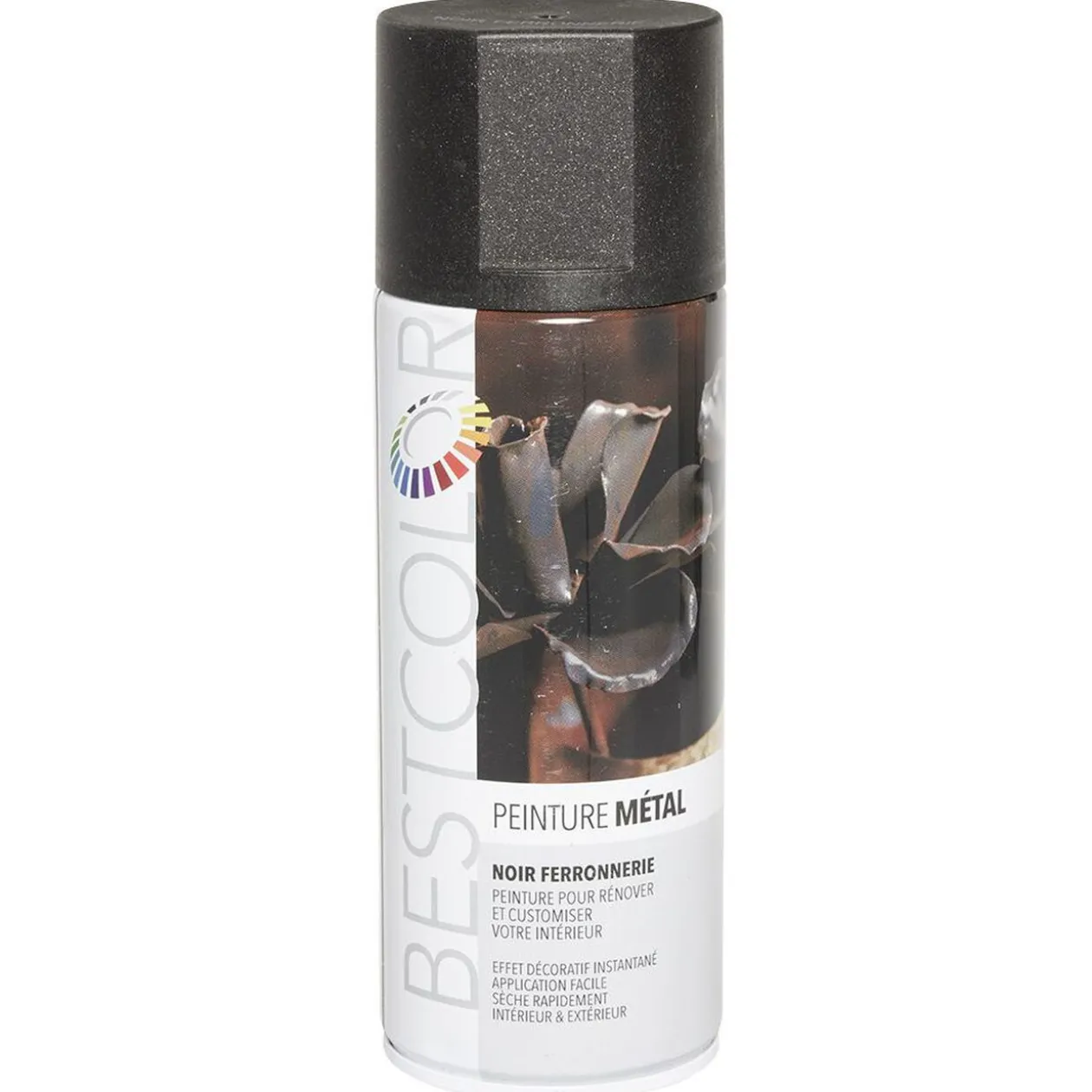 Peinture aérosol Noir Ferronnerie 400 ml