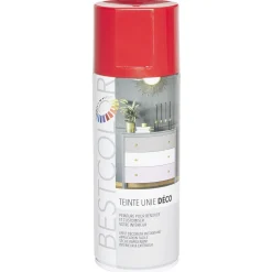 Peinture aérosol rouge brillant int/ext 400ml