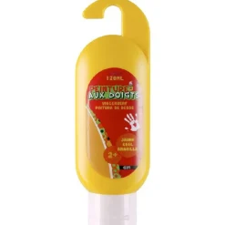 Peinture aux doigts jaune