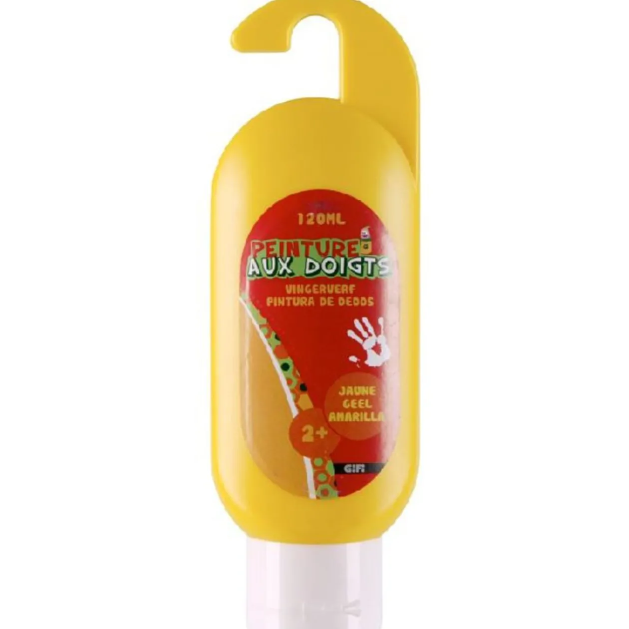 Peinture aux doigts jaune