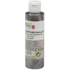 Peinture gouache argentée 150ml - Ø4,5 x H14,2cm
